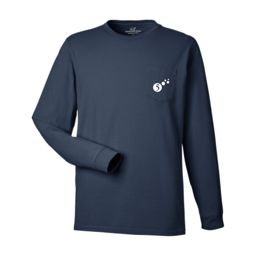 Energyby5 - Unisex Long Sleeve Pocket T-Shirt